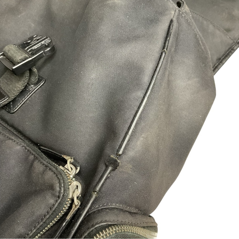 Coach Black Nylon Backpack Leather Trim Vintage - Picture 5 of 11
